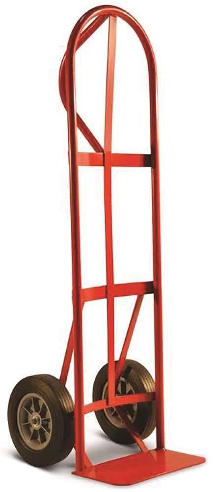 DC47118 800 lbs P-Handle Truck with 10 in. Solid Puncture Proof Tire, Red