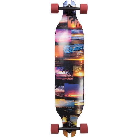Picture of Made In Mars QT-GSM41C 41 in. Quest Sunsest Mosaic Longboard Skateboard