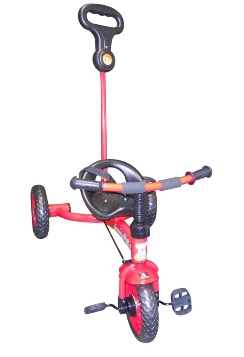Picture of Amoroso Baby T-310H-R 3 Wheel Rabbit Kids Tricycle with Push Handle - Red