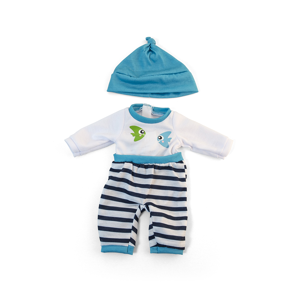 Picture of Miniland 31631 Cold Weather Turquoise Pajamas 12 5/8ö