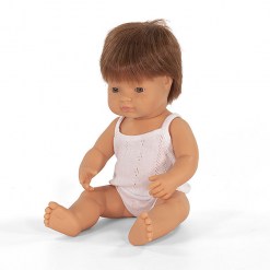Picture of Miniland 31149 Baby Doll Caucasian Redhead Boy 15&quot; 