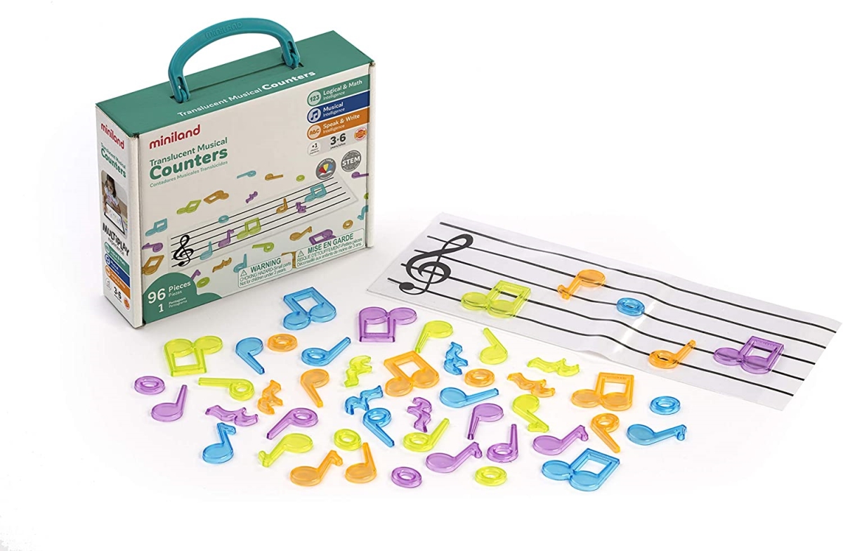 Picture of Miniland 97901 Translucent Musical Counters
