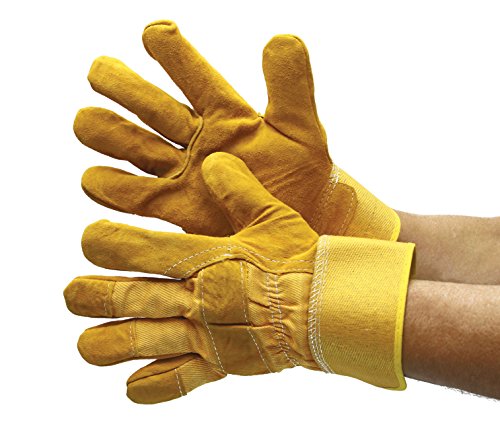 30-3111 Joint Leather Double Palm Work Gloves Pack - 6 Dozen