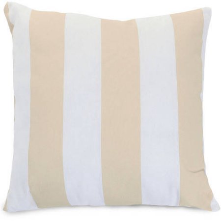 Majestic Home 85907243066 Vertical Stripe Sand Large Pillow, 20 x 20 in.