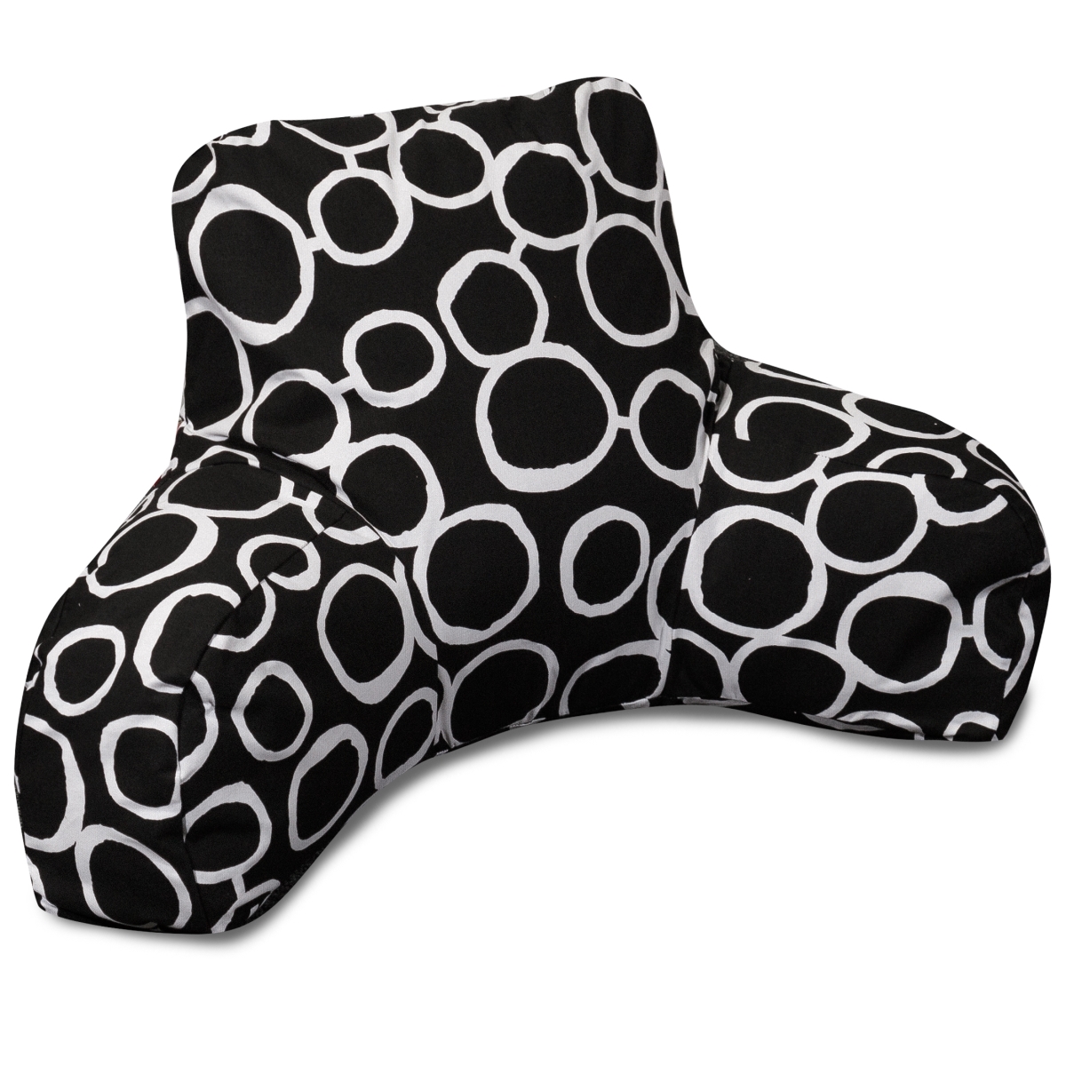 Majestic Home 85907247043 Fusion Black Reading Pillow - 33 x 6 x 18 in.