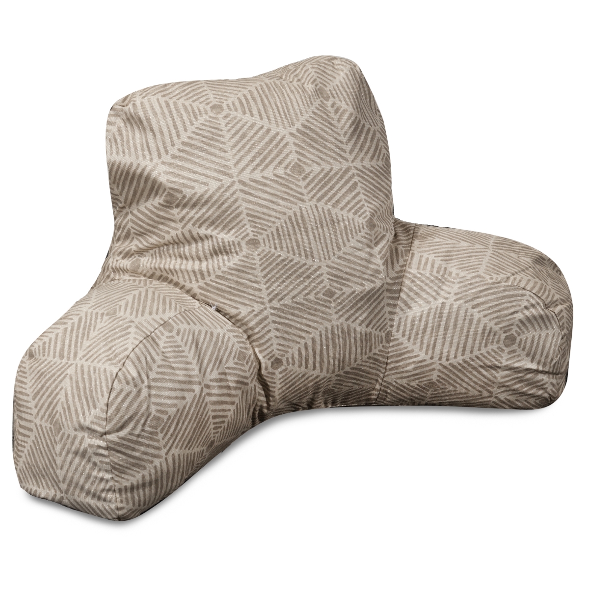 Majestic Home 85907247059 Charlie Beige Metallic Reading Pillow - 33 x 6 x 18 in.