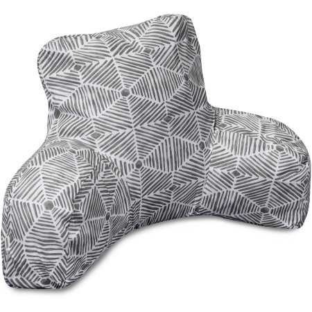 Majestic Home 85907247061 Charlie Gray Reading Pillow - 33 x 6 x 18 in.