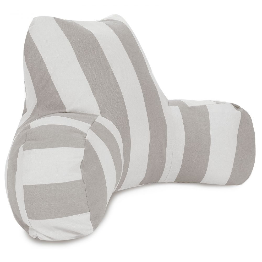 Majestic Home 85907247063 Vertical Stripe Gray Reading Pillow - 33 x 6 x 18 in.