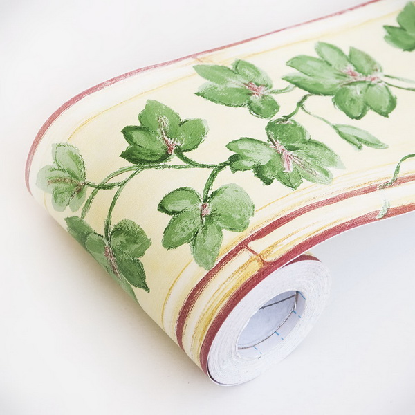 Picture of  B2022-2-Roll Spring Vines - Self-Adhesive Wallpaper Borders Home Decor Roll  Multicolor