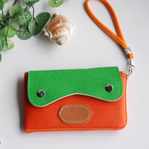Picture of  BX005-ORANGE Light Star - Colorful Leatherette Mobile Phone Pouch Cell Phone Case Clutch Pouch