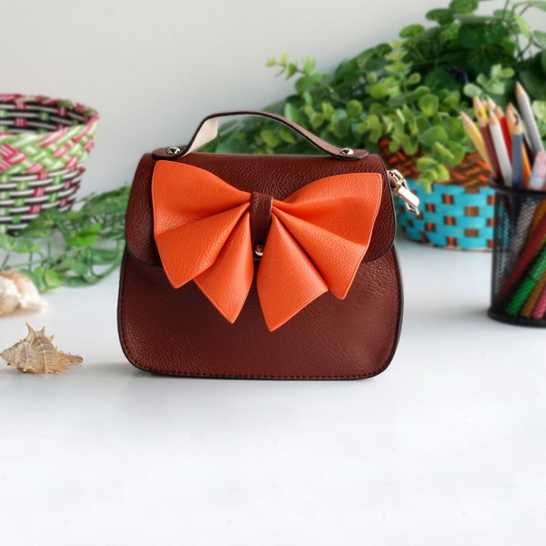 Picture of  BX067-BROWN Versatile Coffee - Colorful Leatherette Clutch Shoulder Bag Clutch Casual Purse