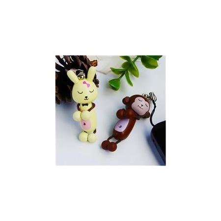 Picture of  C018-MORA Happy Monkey &amp; Rabbit - Cell Phone Charm Strap  Camera Charm Strap &amp; Handbags Charms