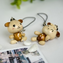 Picture of  C023-SHDO Smile Animals 4 - Cell Phone Charm Strap  Camera Charm Strap &amp; Handbags Charms