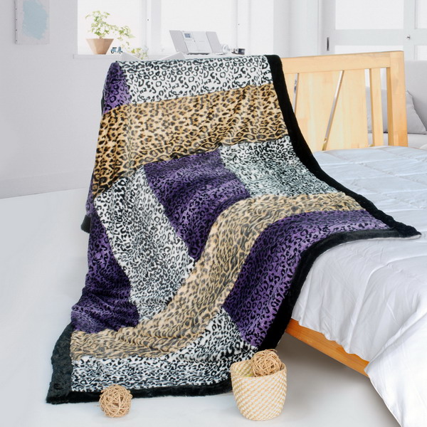 Picture of  ONITIVA-BLK-103 61 by 86.6 in. Onitiva - Time Travel Patchwork Throw Blanket  White