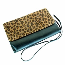 Picture of  SM3072-LEOPARD My Way - Leopard Fur Leatherette An Strap Satchel Bag Handbag Purse