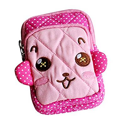Picture of  THH517-ROSERE 2.9 x 4.7 x 0.98 in. Witty Monkey - Embroidered Applique Fabric Art Wallet Purse &amp; Pouch Bag