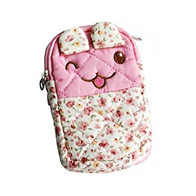 Picture of  THH439-RABBIT 2.8 x 4.7 x 0.98 in. Happy Source - Embroidered Applique Fabric Art Wallet Purse &amp; Pouch Bag