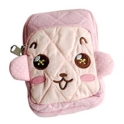 Picture of  THH517-PINK 2.9 x 4.7 x 0.98 in. Brave Monkey - Embroidered Applique Fabric Art Wallet Purse &amp; Pouch Bag