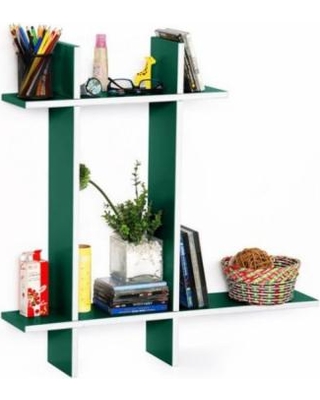 Picture of  TRI-WS239-CRO-A Trista - Natural Life A - Leather Cross Type Shelf  Bookshelf &amp; Floating Shelf - 5 Pieces