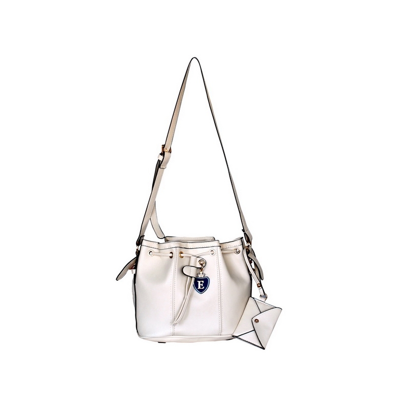 Picture of  XX773-WHITE Perhaps Love - Stylish White An Adjustable Strap Leatherette Bag Handbag Purse