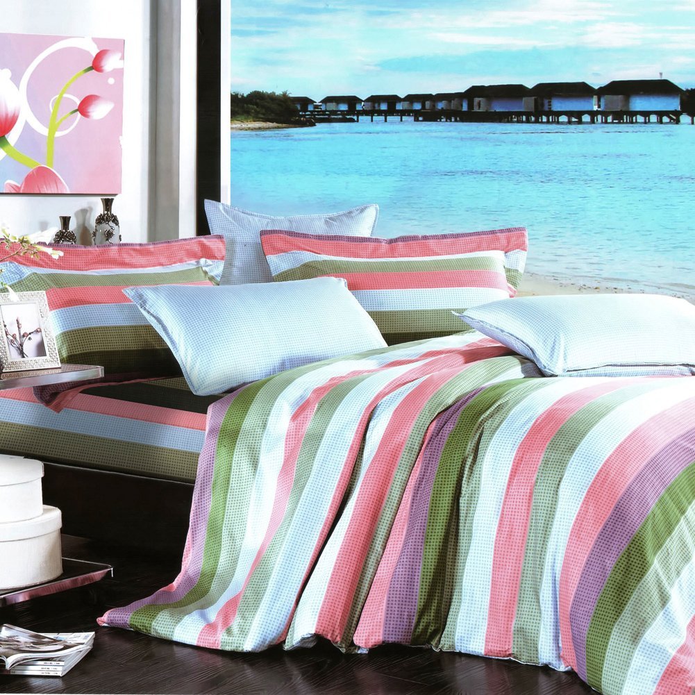Picture of  ZT05-2-CFR01-2 Shoreline - Luxury 5 Pieces Comforter Set Combo 300GSM - Full Size