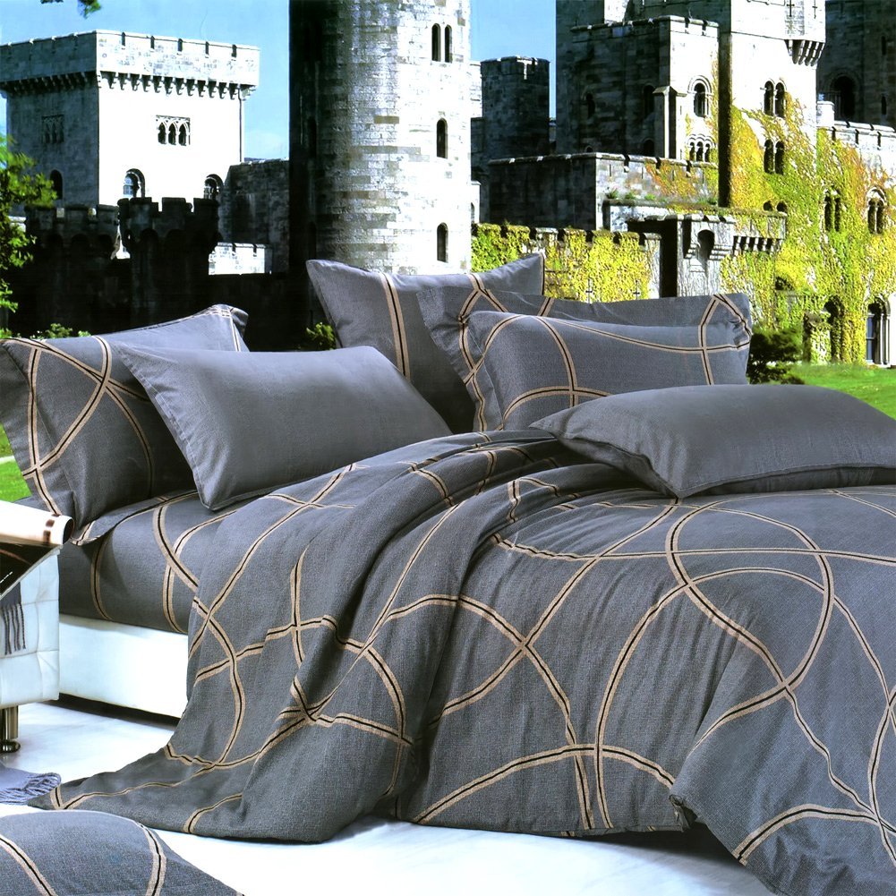 Picture of  ZT07-1-CFR01-1 Reminiscent Mood - Luxury 4 Pieces Comforter Set Combo 300GSM - Twin Size