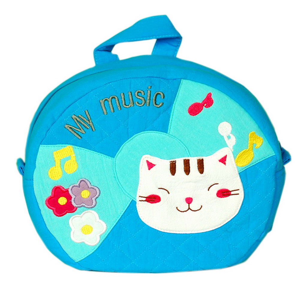 Picture of Blancho Bedding HX-3-CAT 9 x 8.3 x 3.7 in. Pretty Cat Design Embroidered Applique Kids Fabric Art School & Outdoor Backpack