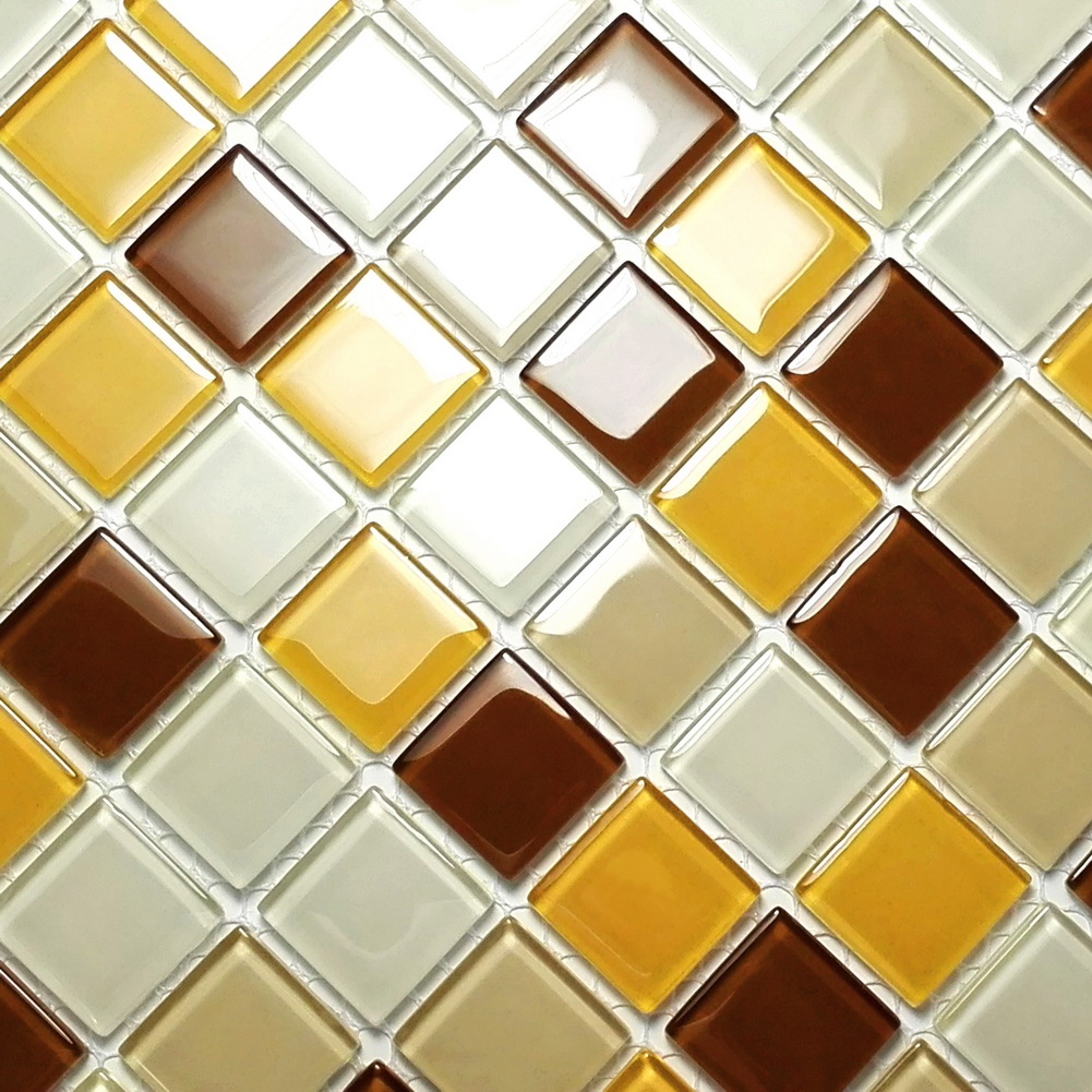 Picture of Blancho TIL-JFD-HP25003-10PC Lattice Design Peel & Stick Mosaic Decorative Wall Tile&#44; Multi Color - 10 Piece