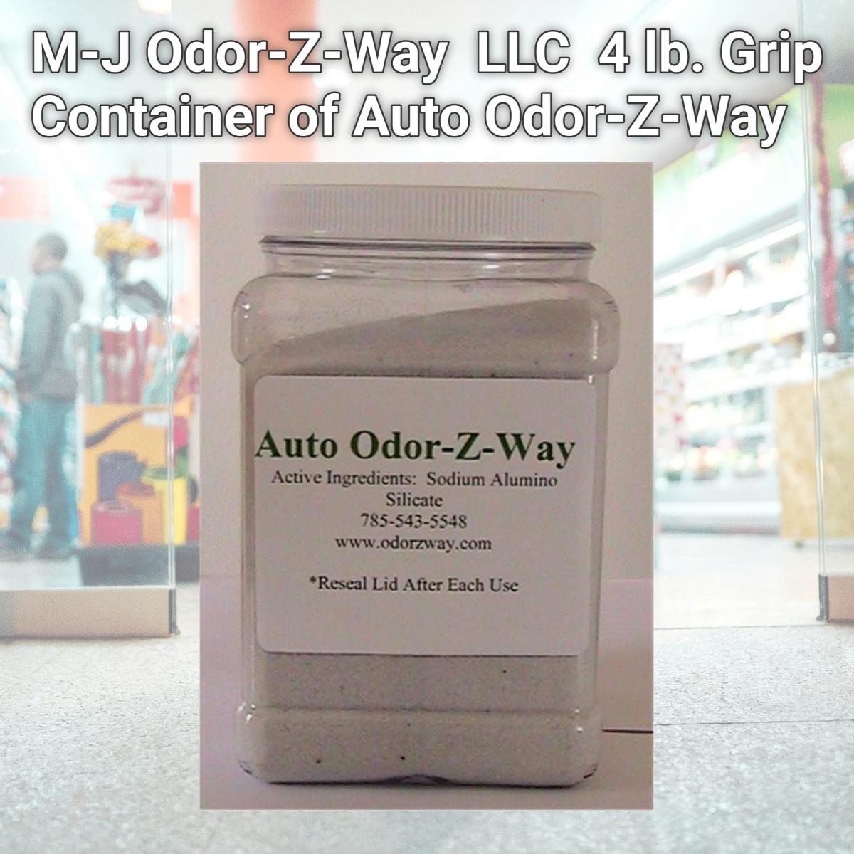 Picture of M-J Odor-Z-Way  LLC 4LBAUTO 4 lb. Grip Container of Auto Odor-Z-Way