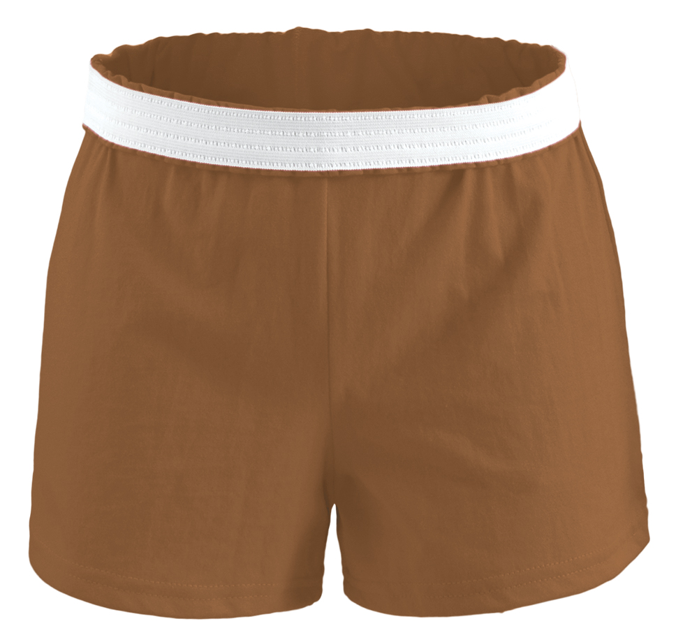 Picture of Soffe M037HT805XSM Junior Authentic V-Notch Shorts&#44; Texas Orange - Extra Small