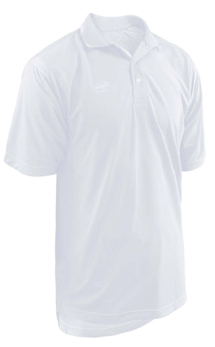 N1803100XLG Three Button Performance Jacquard Polo Tee Shirt for Adult, White - Extra Large -  Soffe, 802038550287