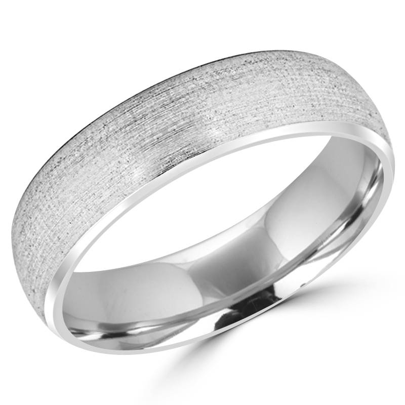 6.0 MM Mens Comfort Fit Wedding Band in 14K