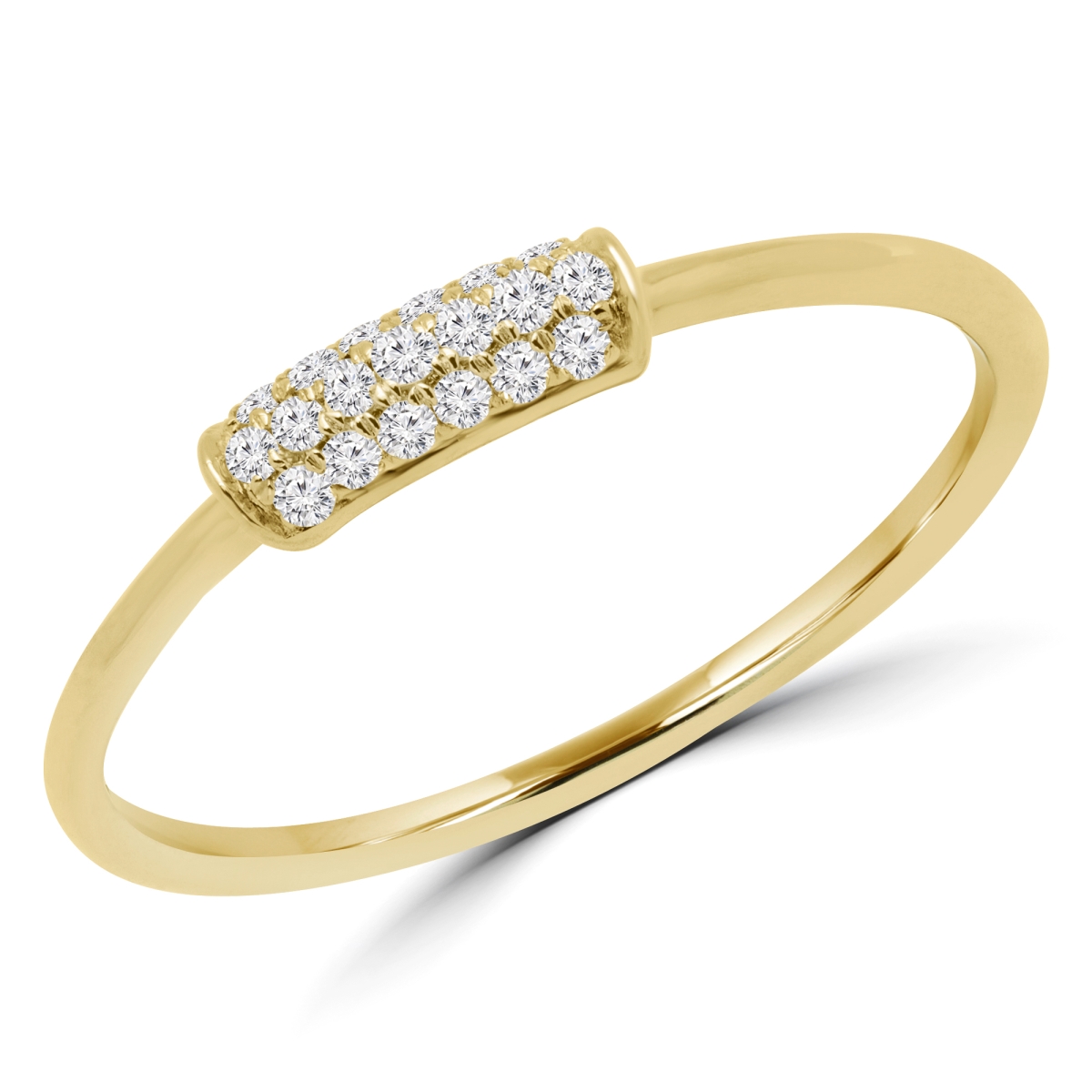 Picture of Majesty Diamonds MDR170047 0.125 CTW Round Diamond Cocktail Ring in 14K
