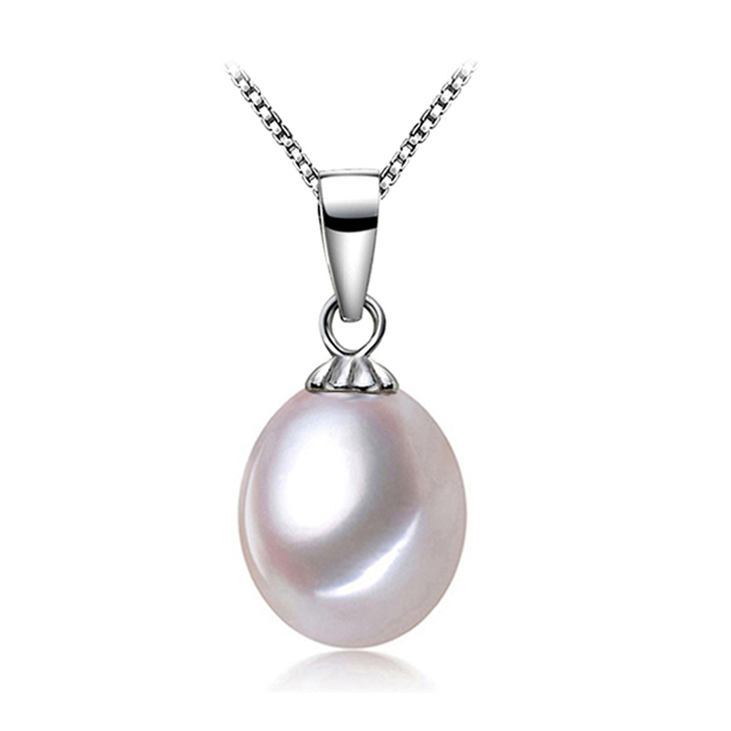 Picture of Majesty Diamonds MDS170084 Freshwater Pearls Solitaire Pendant Necklace in .925 Sterling Silver