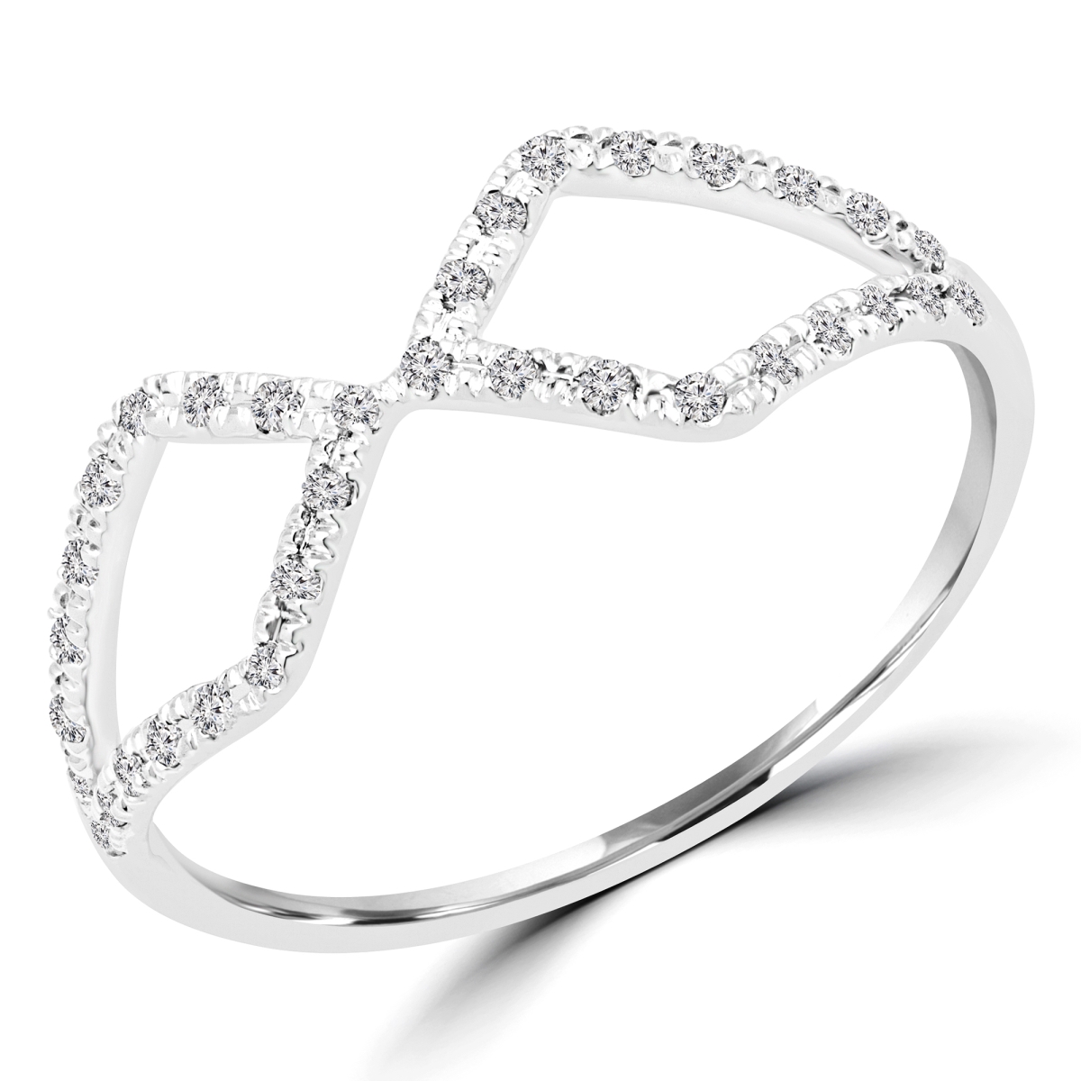 Picture of Majesty Diamonds MDR170055 0.125 CTW Round Diamond Cocktail Ring in 14K