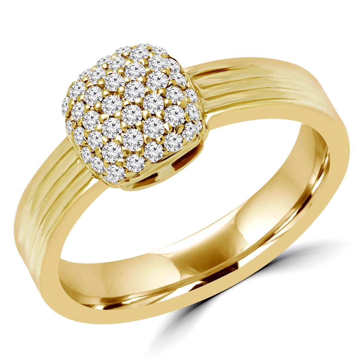 0.25 CTW Round Diamond Cocktail Ring in 14K