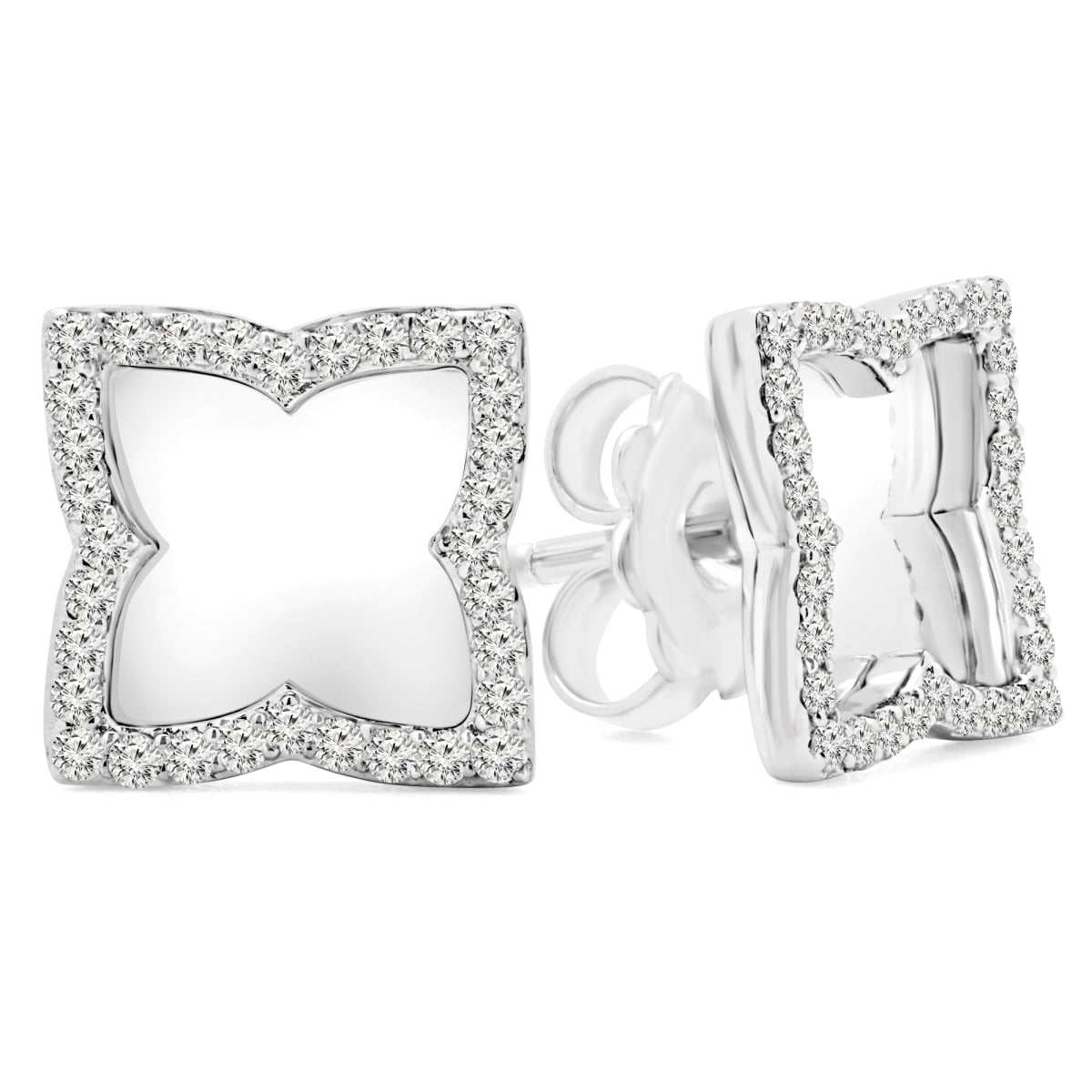 0.25 CTW Round Diamond Stud Earrings in 14K