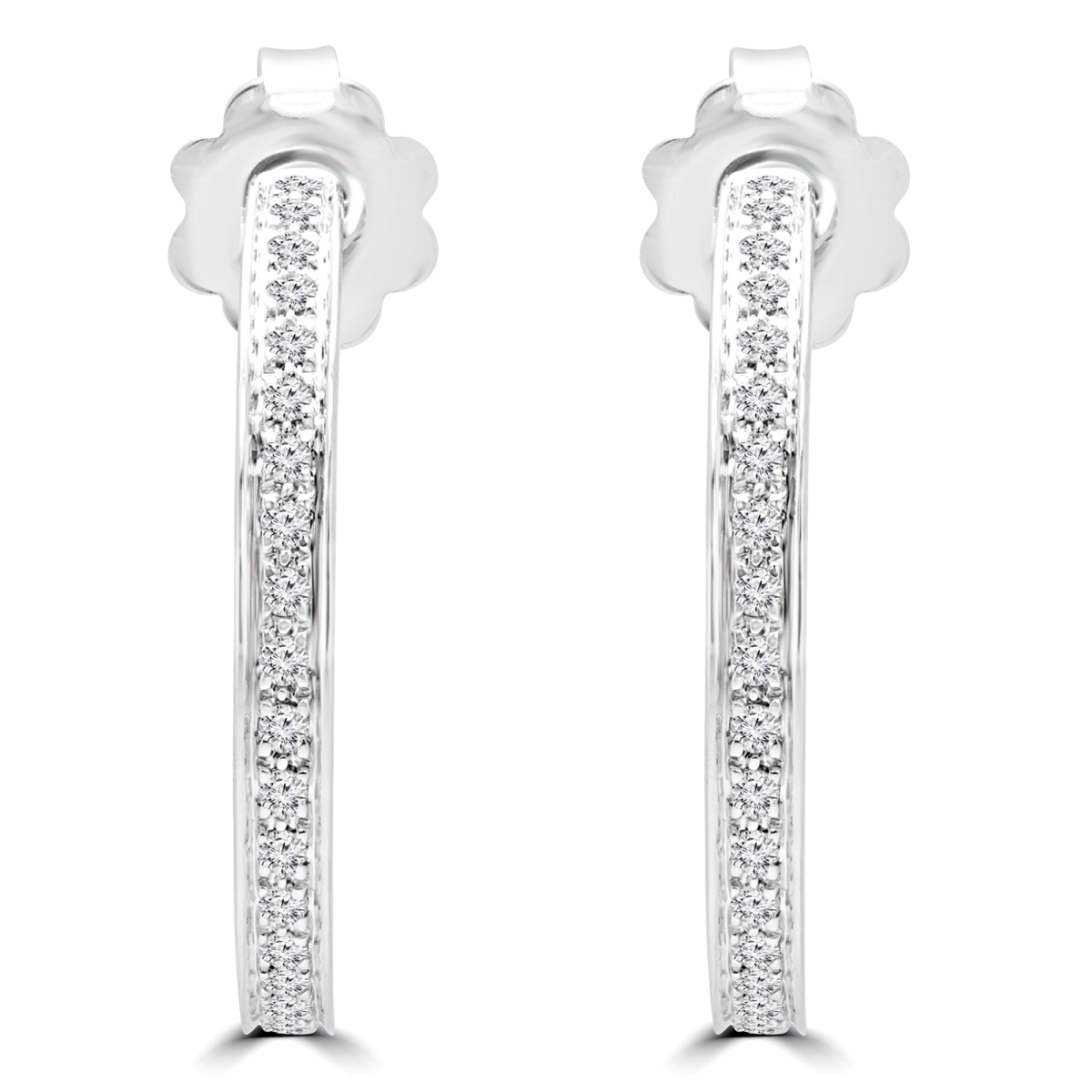 Majesty Diamonds MDR170148 0.25 CTW Round Diamond Drop Dangle Earrings in 14K