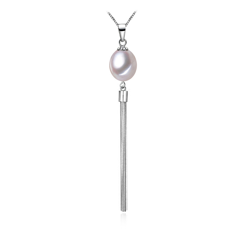Picture of Majesty Diamonds MDS170004 Freshwater Pearls Fancy Pendant Necklace in .925 Sterling Silver