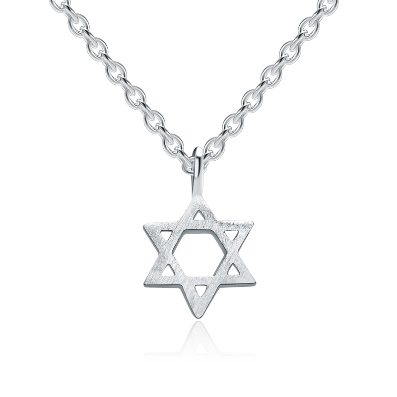 Picture of Majesty Diamonds MDS170381 Star of David Fancy Pendant Necklace in .925 Sterling Silver