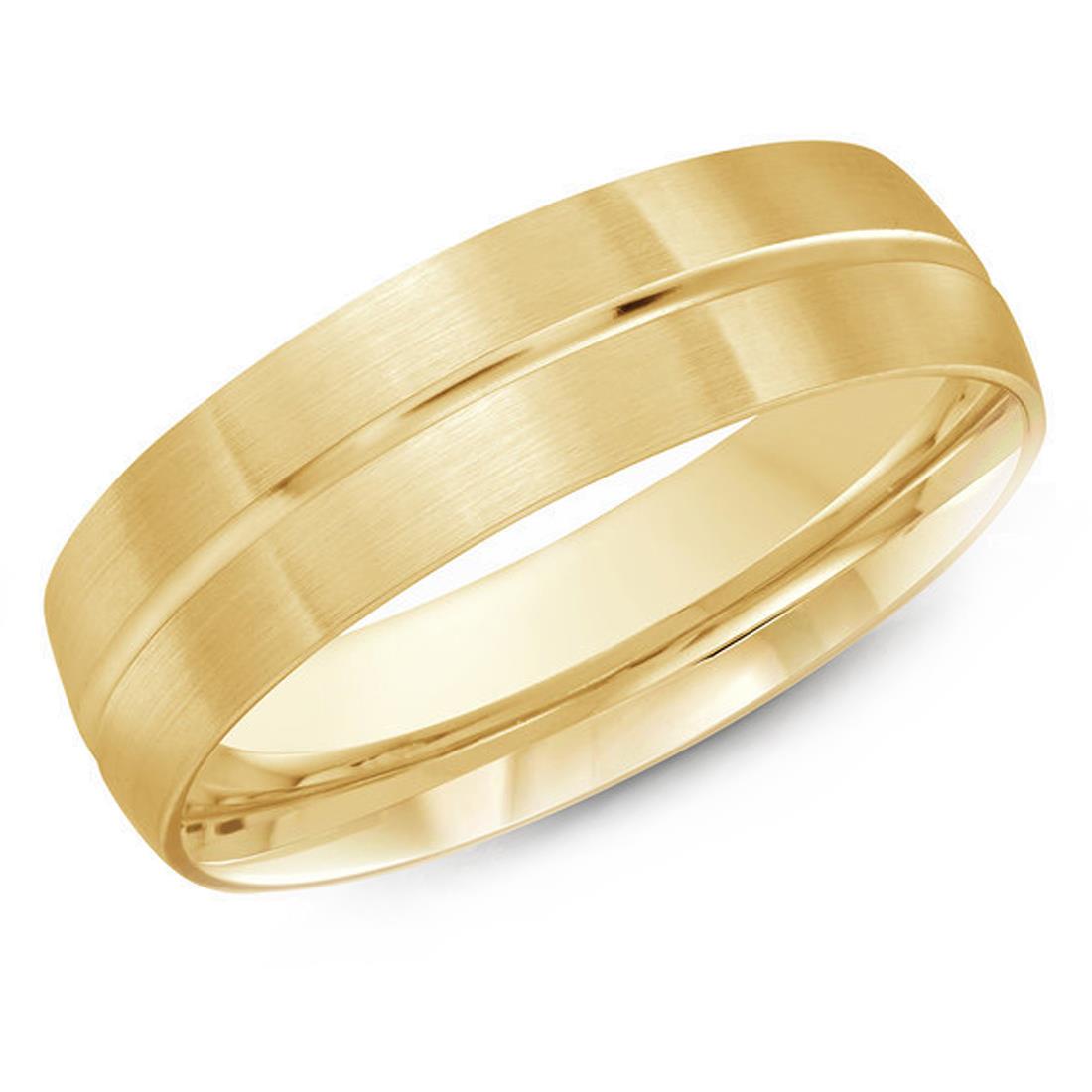 Md180201 6 Classic Mens Wedding Band Ring In 10k Yellow Gold Size 6 Shefinds