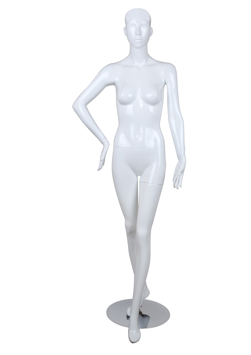 Picture of AMKO BELLA1 5 ft.9 in. Female Glossy Mannequins - Right Arm on Hip