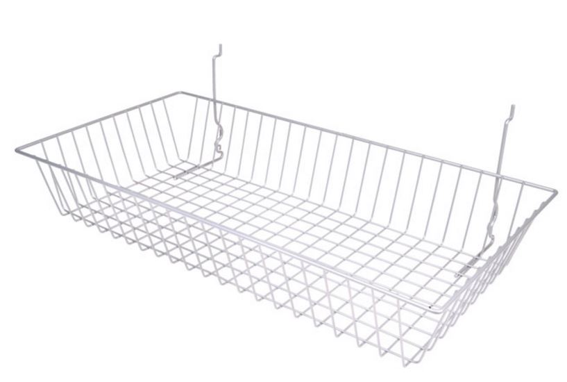 Picture of AMKO BSK11-CH 24 x 12 x 4 in. Shallow Basket&#44; Chrome