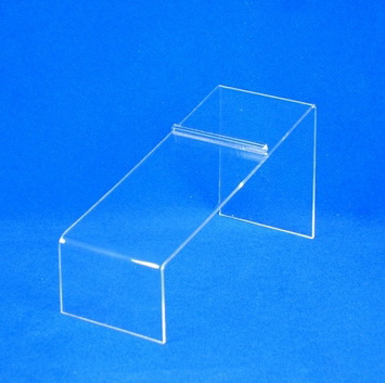 Picture of AMKO CTP-20 4 in. Acrylic Angled Shoe Display - Heel Stopper