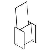4.25 in. Acrylic Literature Holder - 11 gal