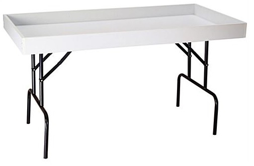 Picture of AMKO DBT-W Folding Dump Table, White