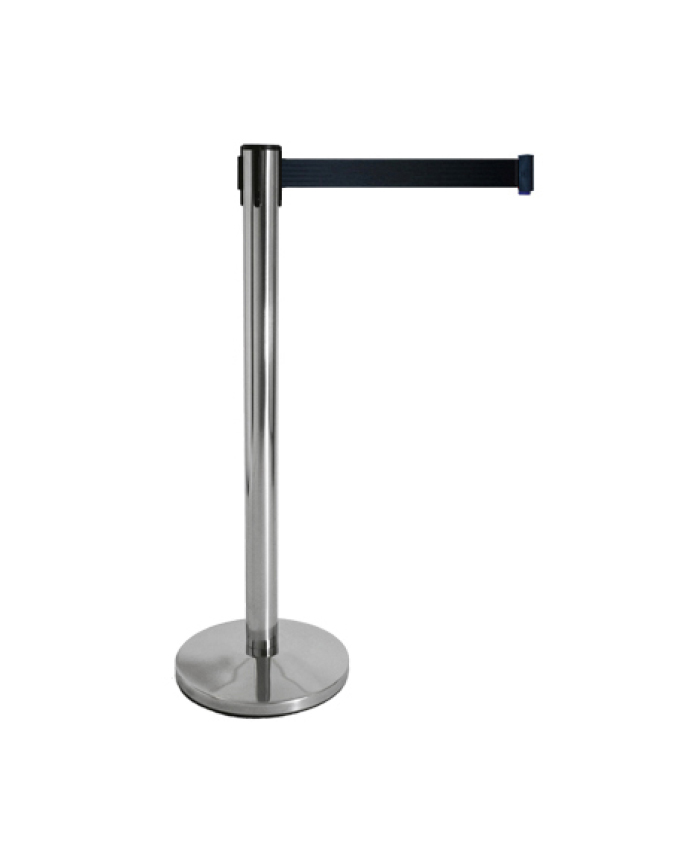 6 ft.6 in. Steel Retractable Belt Stanchion