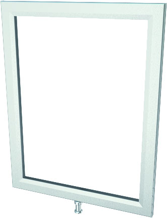 KD-752P 10.5 in. Vertical Sign Frame Bottom