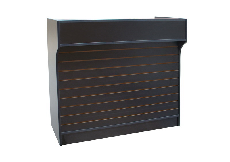 6 ft. Ledgetop Counter Well Top Register Stand, Black