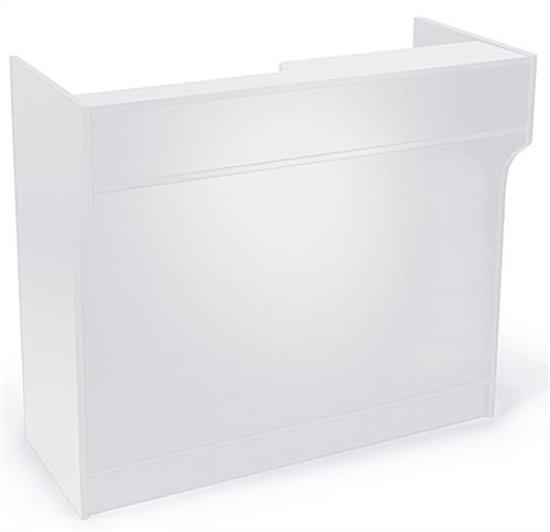 6 ft. Ledgetop Counter Well Top Register Stand, White